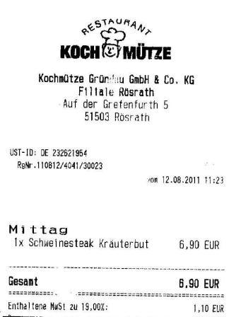 eerd Höffner Kochmütze Restaurant